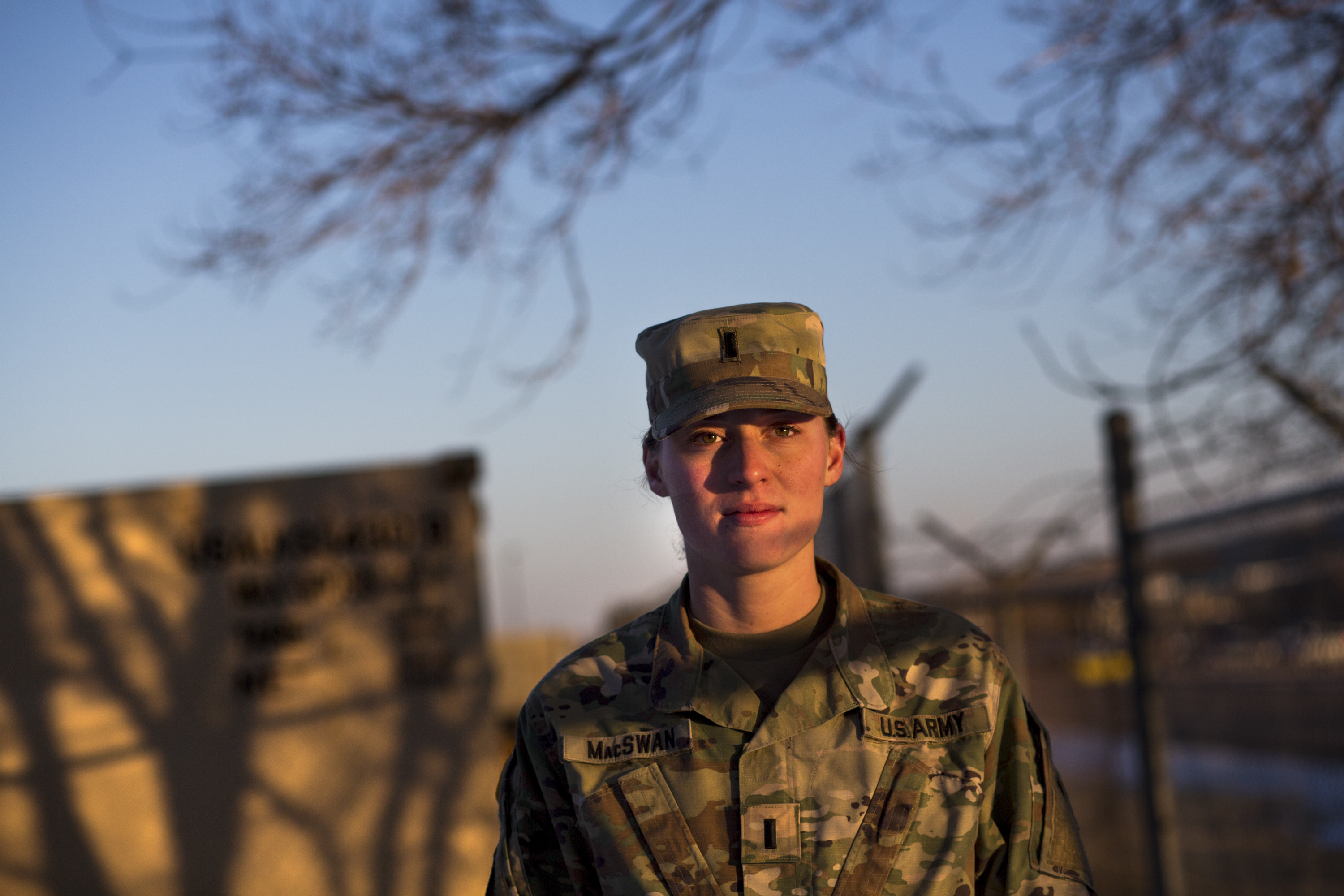 First Lieutenant Erica MacSwan is an intelligence officer with the US army. Here, she has days to go before she is deployed to Afghanistan for about a year. First Lieutenant Erica MacSwan is an intelligence officer with the US army. Here, she has days to go before she is deployed to Afghanistan for about a year.